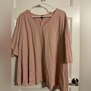 SHEIN Curve v-neck blouse